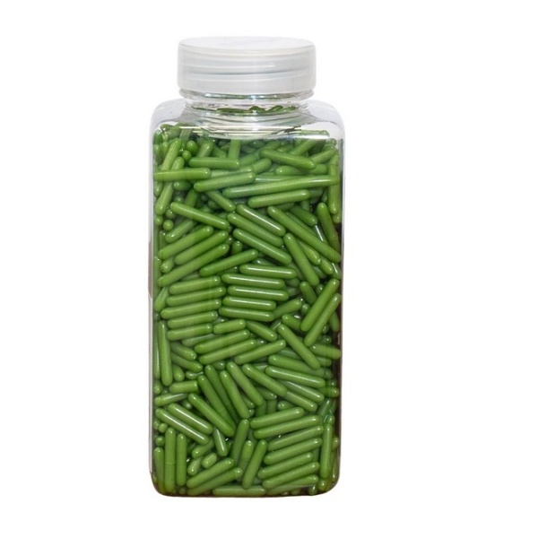 Drajeuri decorative "sugar rods" - Verde inchis - Dr Gusto - 250g