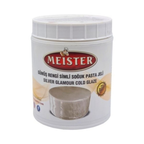Glazura oglinda la rece - ARGINTIU Glamour - 1 kg - Meister