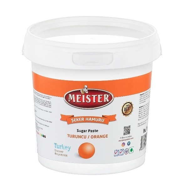 Pasta de zahar - PORTOCALIU - 1 kg - Meister