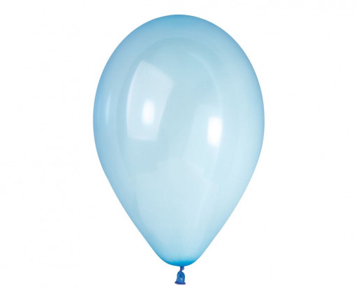 Set 50 baloane latex 33 cm - Albastru Deschis Cristal