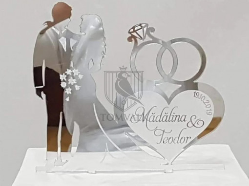 Topper tort nunta "Mr&Mrs" ICF