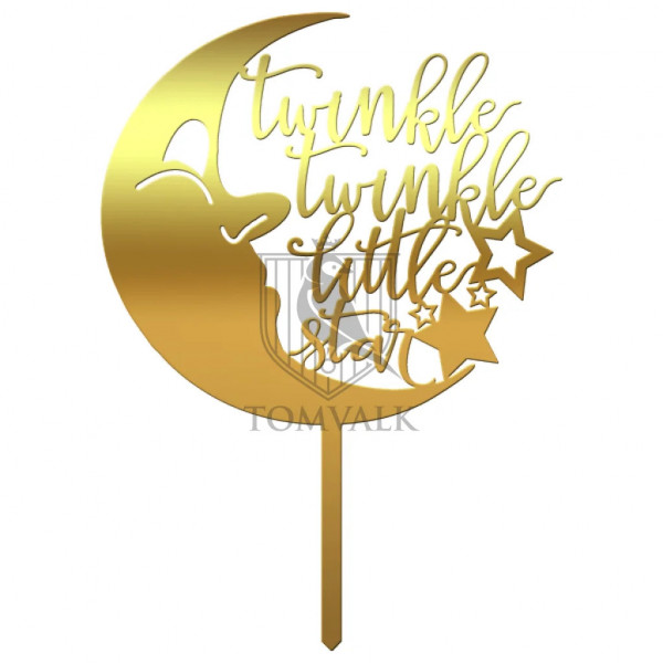 Topper tort "Twinkle, twinkle, little star" L