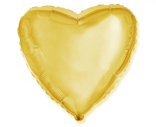 Balon folie 46 cm - Inima, auriu