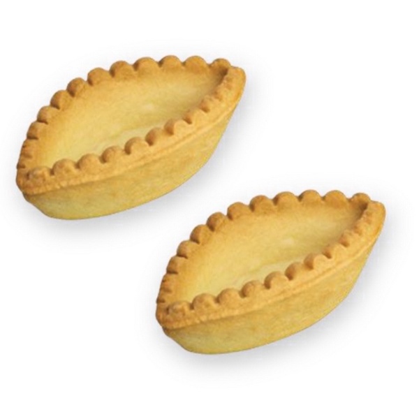 Barchette frolla mignon misto burro (tarte cu unt barcute/lung.67 mm) - cut 3 Kg - Orma Italia