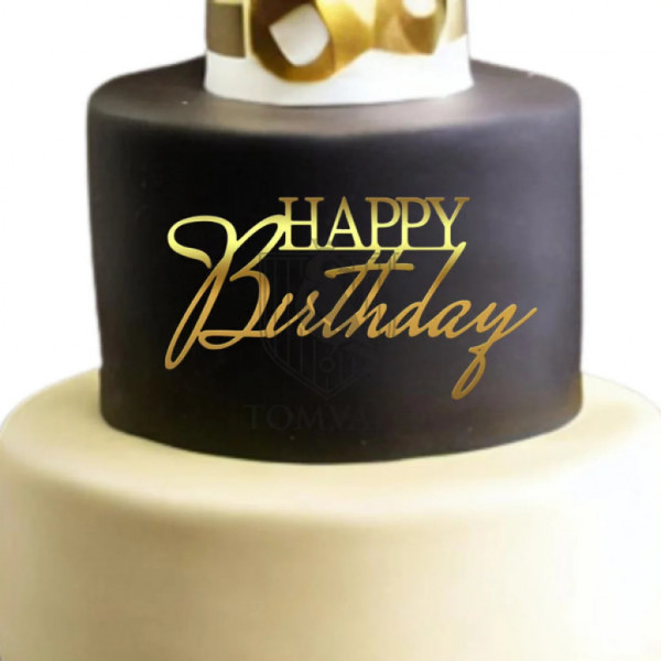 Cake Topper "Happy Birthday" FP4d