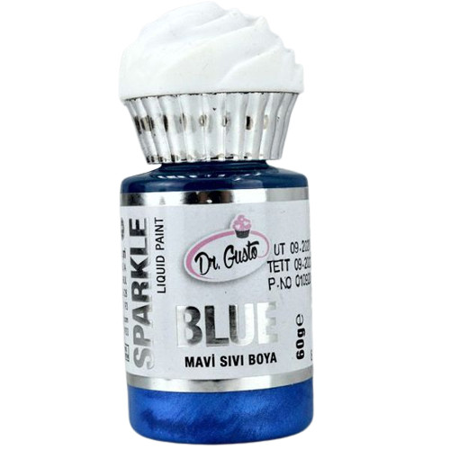 Colorant alimentar lichid - Dr. Gusto- ALBASTRU METALIC - 60 gr
