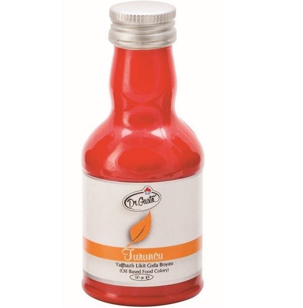 Colorant alimentar lichid liposolubil - Dr. Gusto - PORTOCALIU- 50 gr