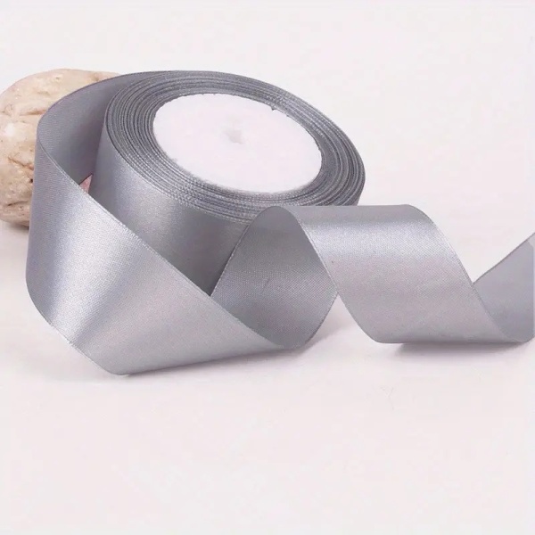 Panglica Satin - Argintiu - 2 cm x 22,5 m