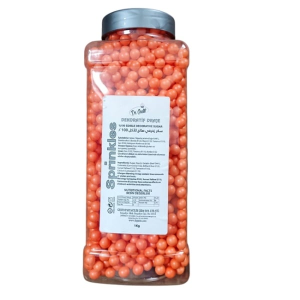Perle 8 mm - Portocaliu - Dr.Gusto - 1 KG