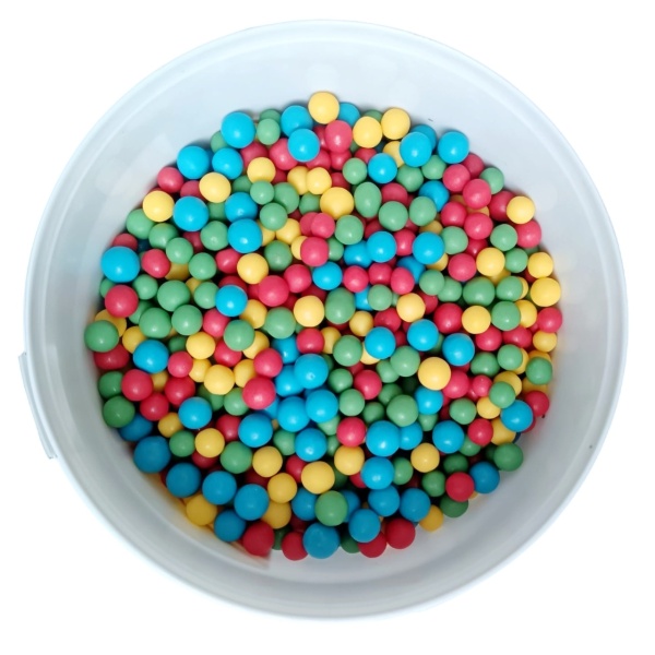 Perle din Orez Expandat 10 mm - Multicolor - 2,5 kg, Alba Chocolate