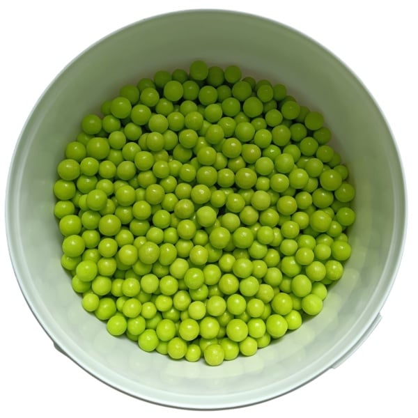 Perle din Orez Expandat 10 mm - VERDE DESCHIS - 2,5 kg, Alba Chocolate