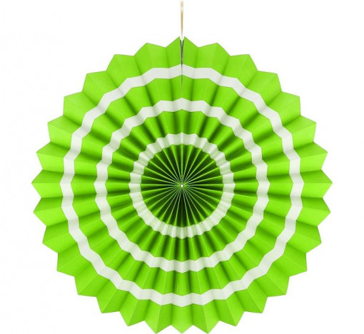 Rozeta Decorativa "White stripe" , verde fistic , 40 cm