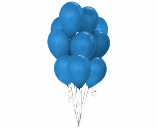 Set 10 baloane latex 30 cm - Albastru Pastel