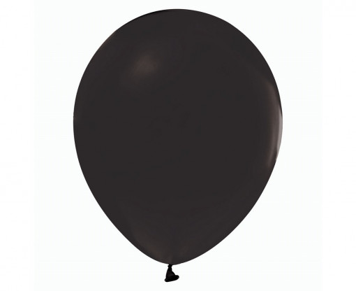 Set 50 baloane latex 30 cm - Negru Pastel