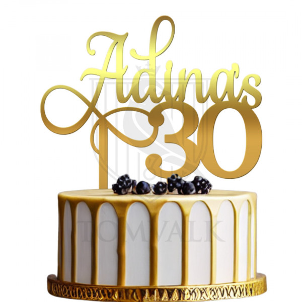 Topper pentru Tort Aniversare personalizat NCa