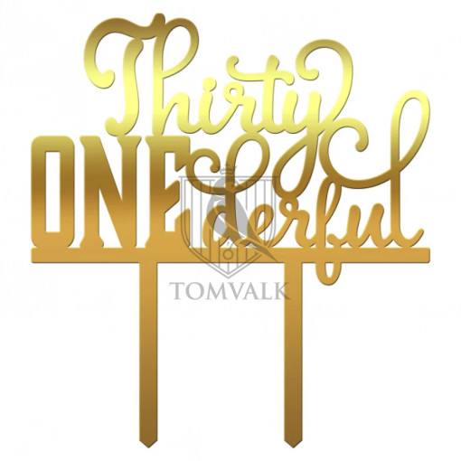 Topper tort "Thirty ONEderful"