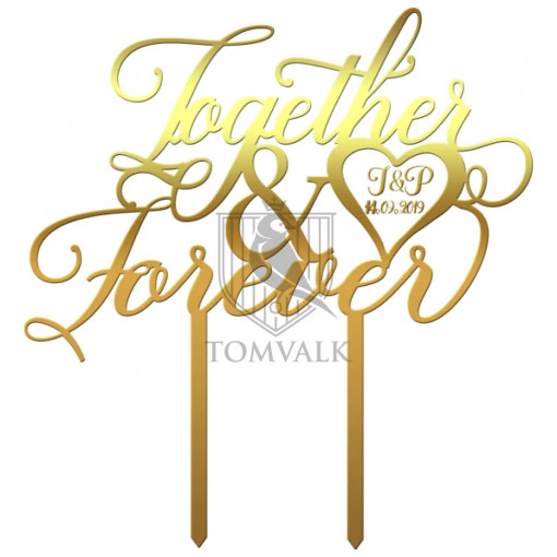 Topper tort "Together&Forever" Igv