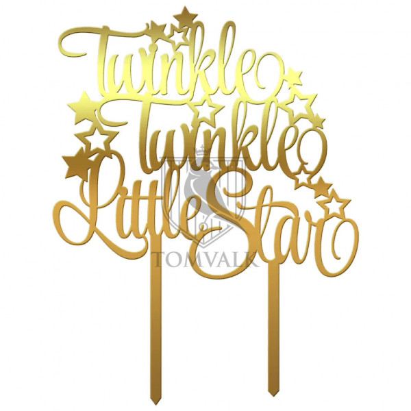 Topper tort "Twinkle, twinkle, little star" Av