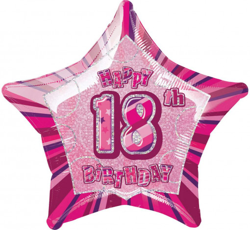 Balon folie 50 cm - Happy 18th Birthday