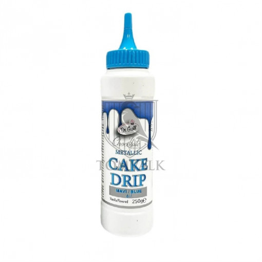 Cake Drip - Glazura de ciocolata - Albastru Metalic - Dr. Gusto 250g