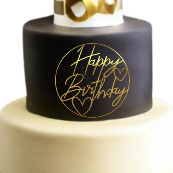 Cake Topper "Happy Birthday" Cif