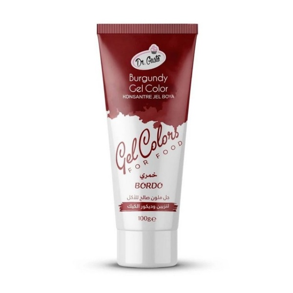 Colorant alimentar gel Dr.Gusto - ROSU BORDO - 100g