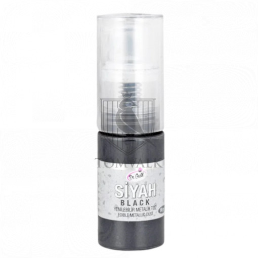 Colorant Pudra Metalizat cu pulverizator - Dr. Gusto - 10 g - NEGRU