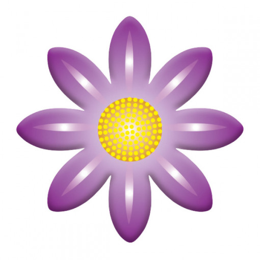 Decoratiuni din ciocolata - Crizantema M - cutie 192 buc