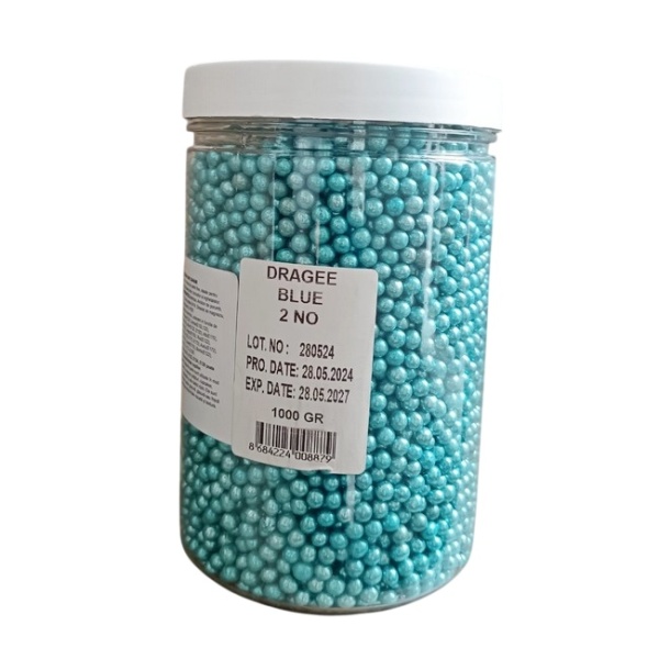Perle 4 mm - Albastru metalic - MyBake - 1 KG