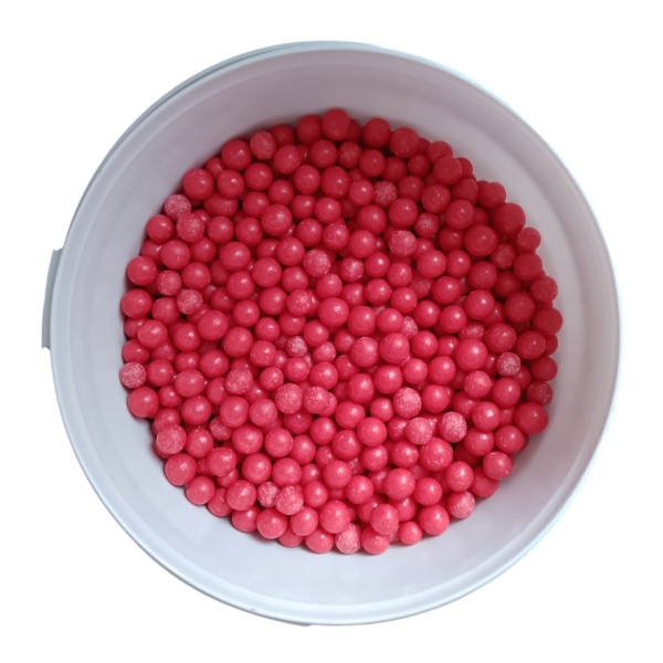 Perle din Orez Expandat 10 mm - ROSU - 2,5 kg - Alba Chocolate