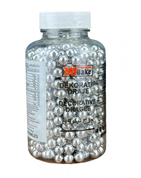 Perle nr.4 (aprox 6 mm) - ARGINTIU - MyBake - 200 g