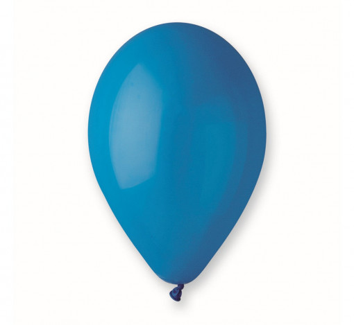 Set 100 baloane latex 25 cm - Albastru Pastel