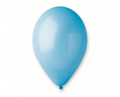 Set 50 baloane latex 33 cm - Albastru Deschis Pastel