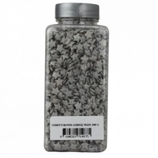 Sprinkles Confetti stelute ARGINTII - Dr Gusto - 200 g