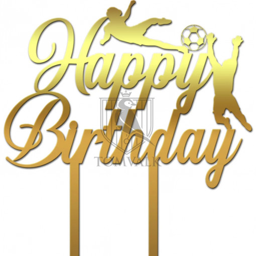 Topper tort "Happy birthday" Fotbal 2P