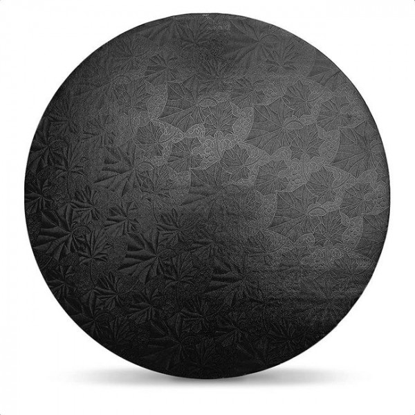Cake drum rotund Negru - 30 cm - pachet 5 buc.