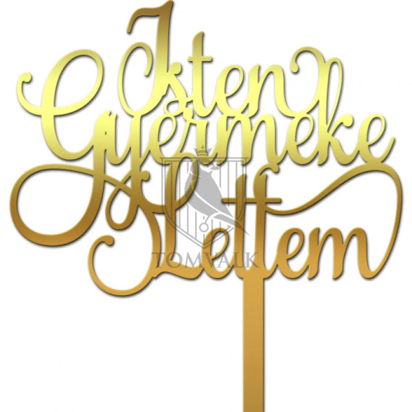 Cake topper "Isten gyermeke lettem" C