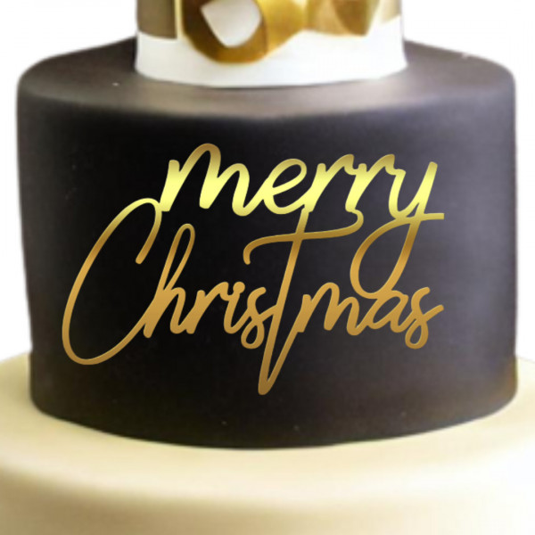 Cake topper "Merry Christmas" FP1