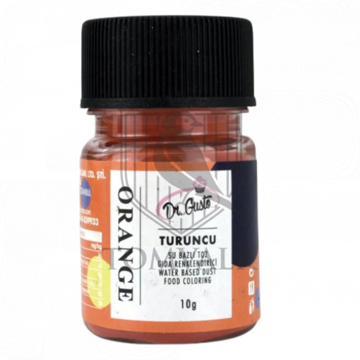 Colorant pudra hidrosolubil - Dr. Gusto - 10 g - PORTOCALIU