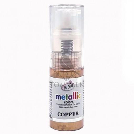 Colorant Pudra Metalizat cu pulverizator - Dr. Gusto - 10 g - CUPRU