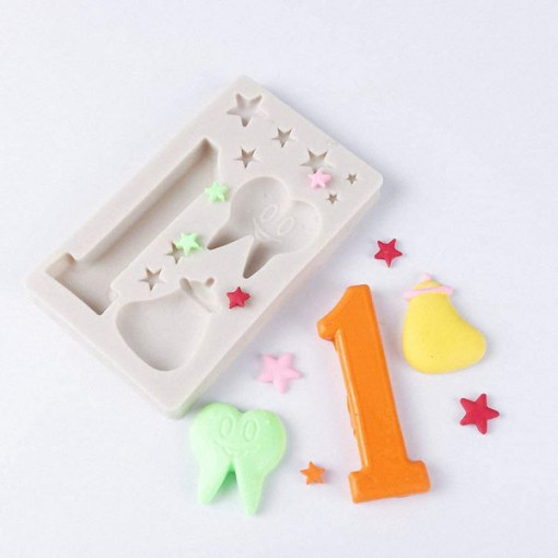 Matrita din silicon - 1st birthday
