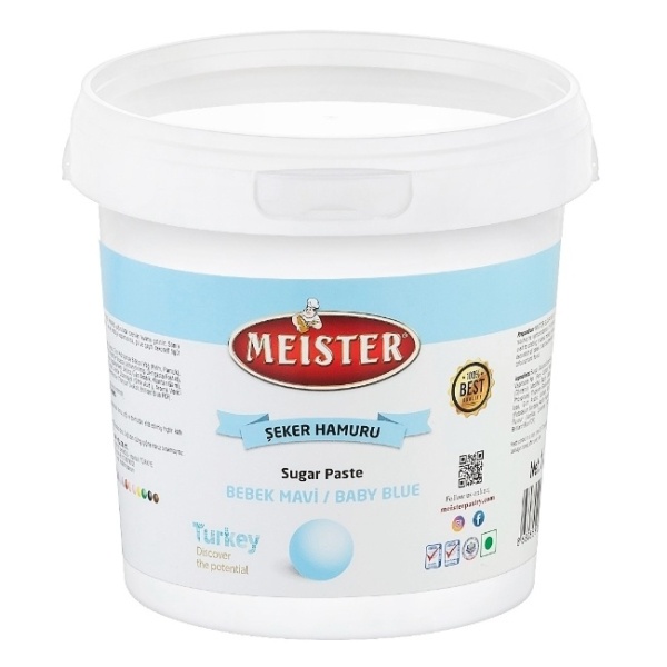 Pasta de zahar - ALBASTRU DESCHIS - 1 kg - Meister