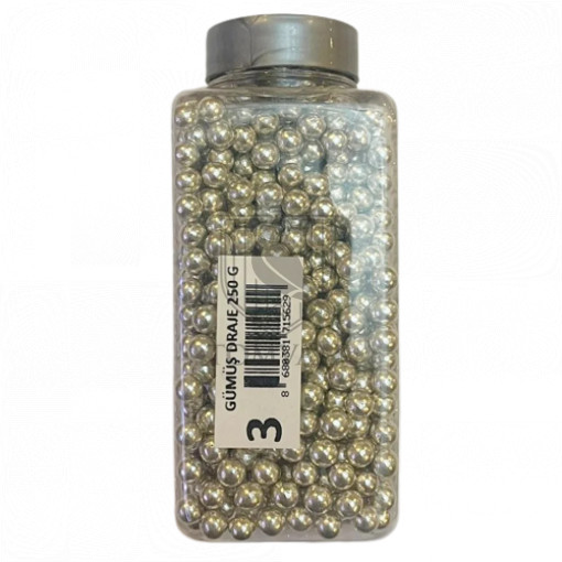 Perle nr.3 (aprox 5 mm) - ARGINTIU - Dr Gusto - 250 g