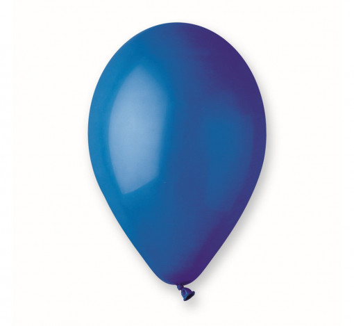 Set 100 baloane latex 25 cm - Albastru Marin Pastel