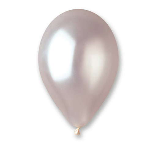 Set 100 baloane latex 25 cm - Perla Metalic