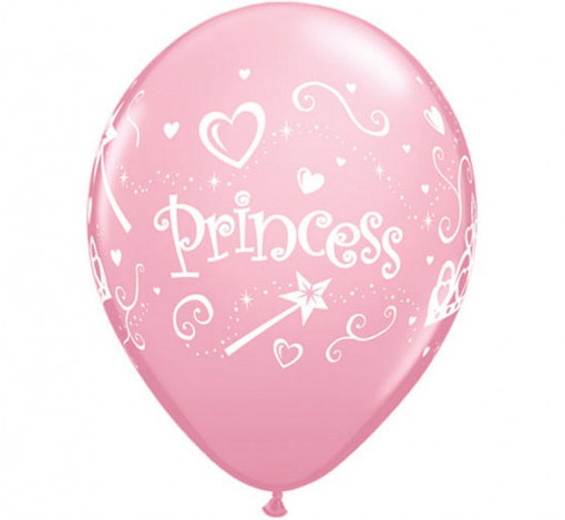 Set 6 baloane latex 28 cm - "Princess"