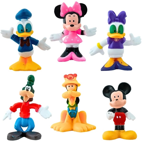 Set figurine personaje desene animate – 6 buc – decorațiuni pentru tort