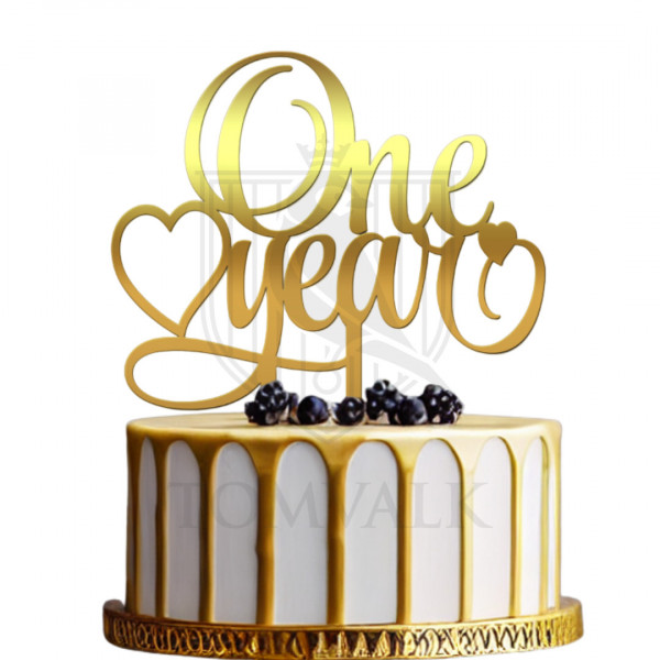 Topper pentru Tort - One Year