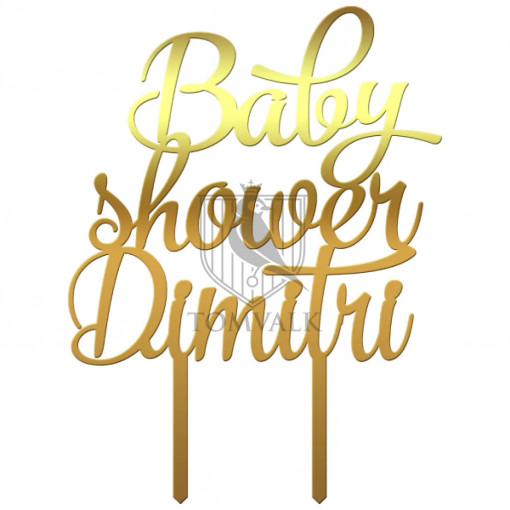 Topper tort Baby Shower N
