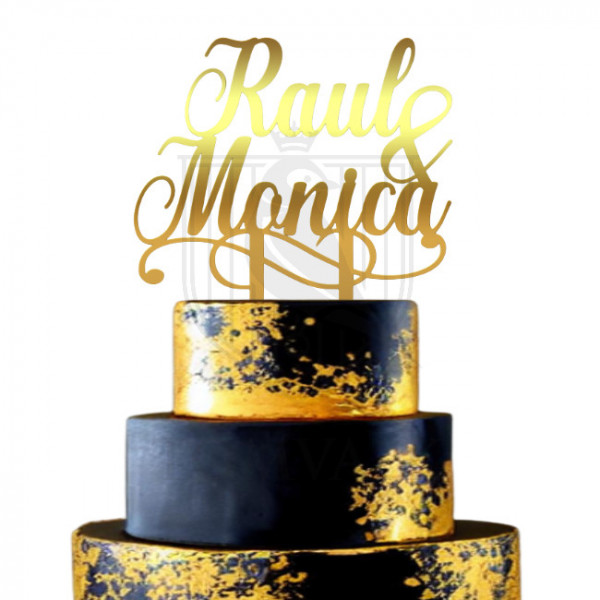 Topper tort nunta personalizat Mrb